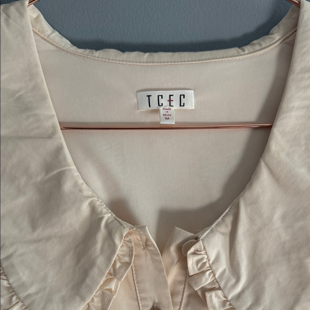 TCEC Cream Ruffle Mini Dress - Picture 2 of 3